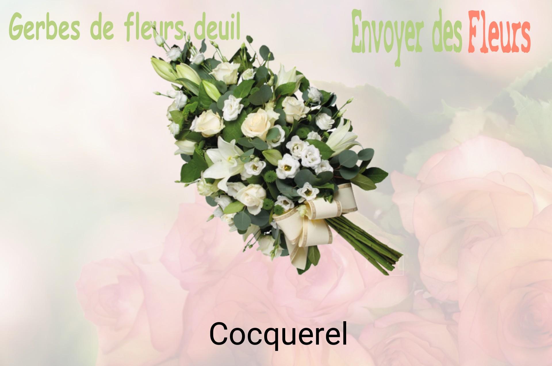 Gerbe de fleurs de deuil livrée à Cocquerel